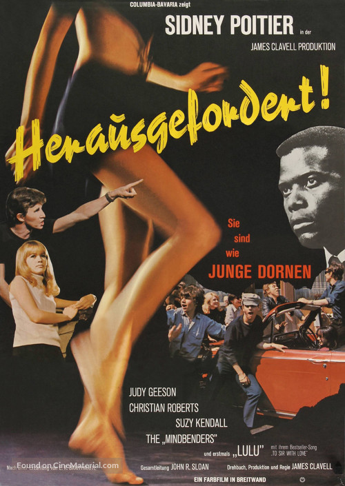 To Sir, with Love - German Movie Poster