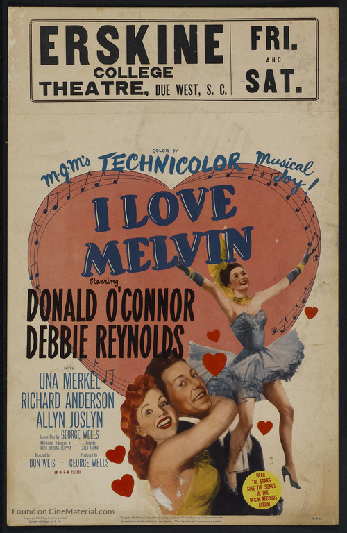 I Love Melvin - Movie Poster