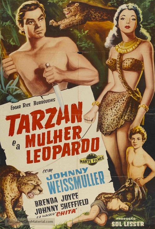 Tarzan and the Leopard Woman - Brazilian Movie Poster