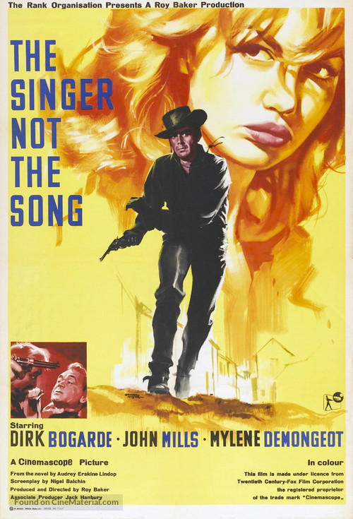 The Singer Not the Song - British Movie Poster
