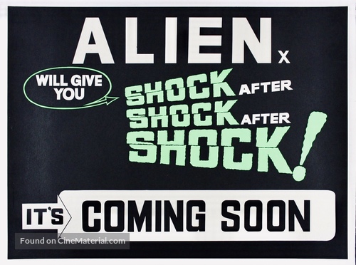 Alien - British Movie Poster