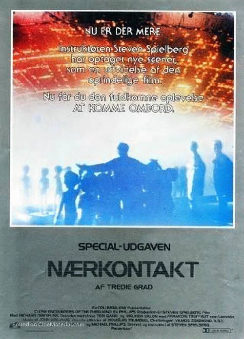 Close Encounters of the Third Kind - Danish Movie Poster