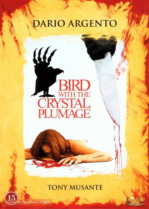 L&#039;uccello dalle piume di cristallo - Danish DVD movie cover