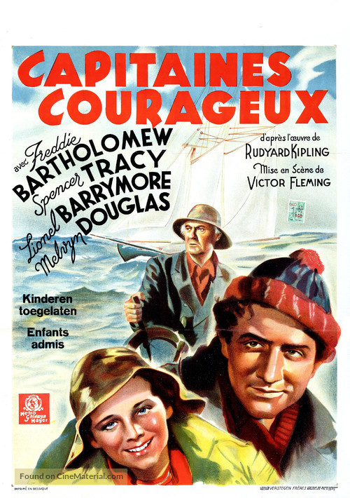 Captains Courageous - Belgian Movie Poster