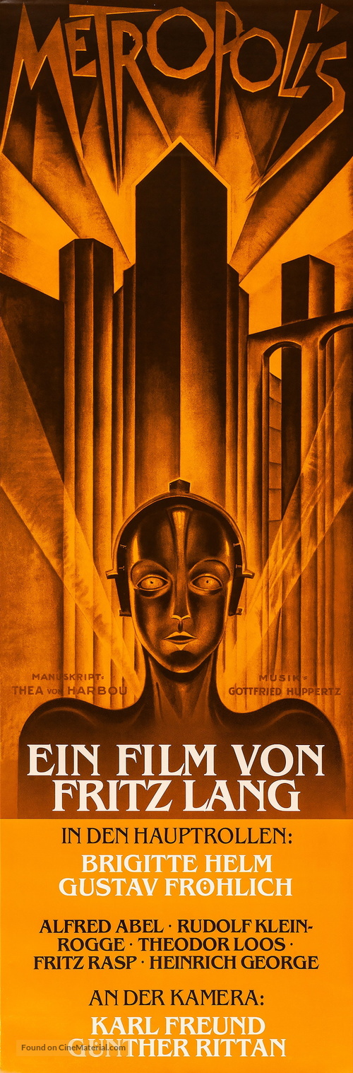 Metropolis - German Re-release movie poster