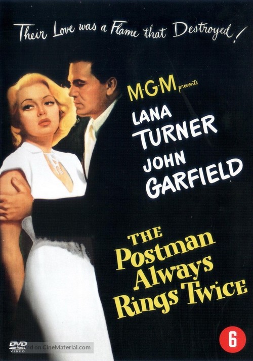 The Postman Always Rings Twice - Dutch DVD movie cover
