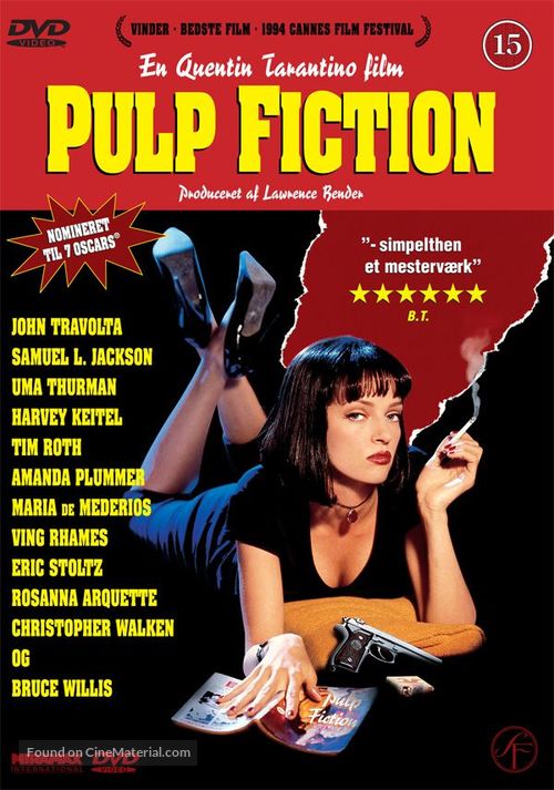 Pulp Fiction - Danish Movie Cover