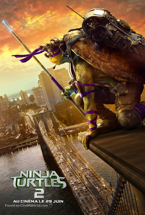 Teenage Mutant Ninja Turtles: Out of the Shadows - French Movie Poster