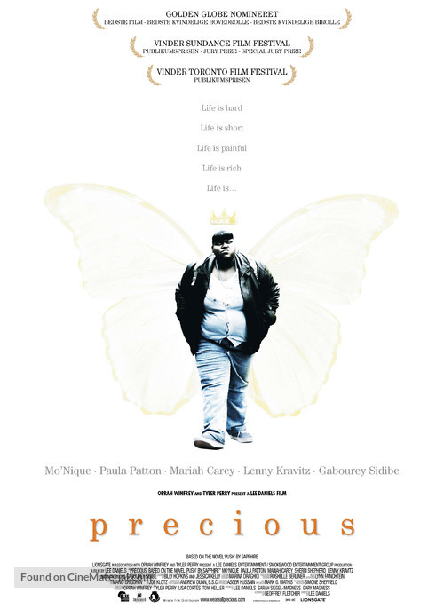 Precious: Based on the Novel Push by Sapphire - Danish Movie Poster