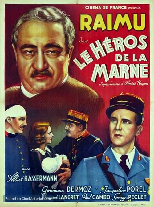 Le h&eacute;ros de la Marne - French Movie Poster