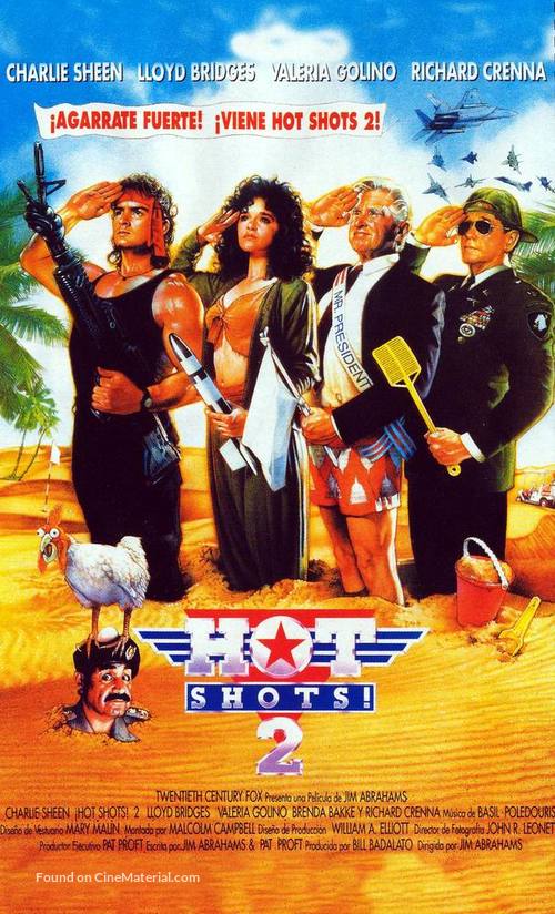 Hot Shots! Part Deux - Spanish VHS movie cover