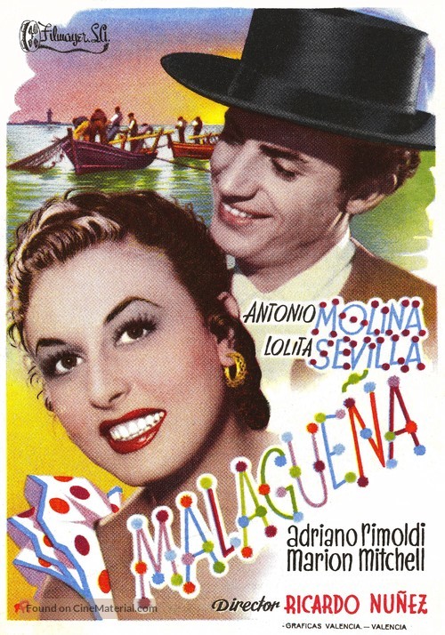 Malague&ntilde;a - Spanish Movie Poster