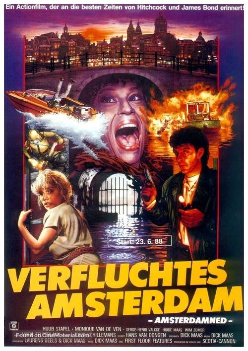 Amsterdamned - German Movie Poster