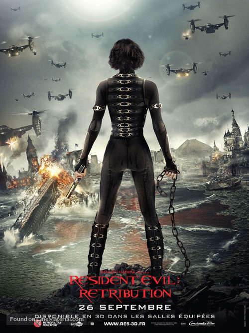 Resident Evil: Retribution - French Movie Poster