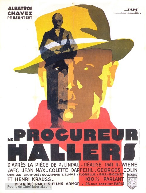 Le procureur Hallers - French Movie Poster