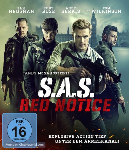 SAS: Red Notice - German Blu-Ray movie cover