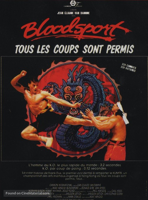 Bloodsport - French Movie Poster