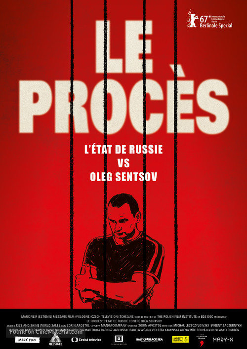 The Trial: The State of Russia vs Oleg Sentsov - French Movie Poster