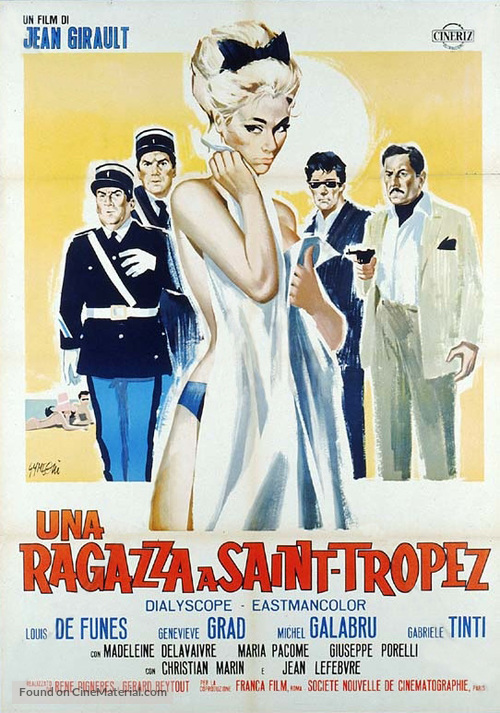 Le gendarme de St. Tropez - Italian Movie Poster