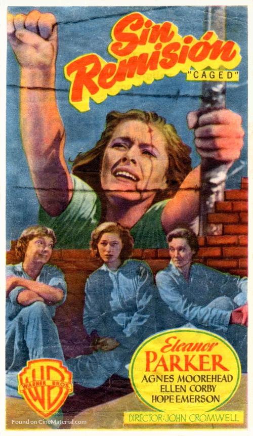 Caged - Spanish Movie Poster