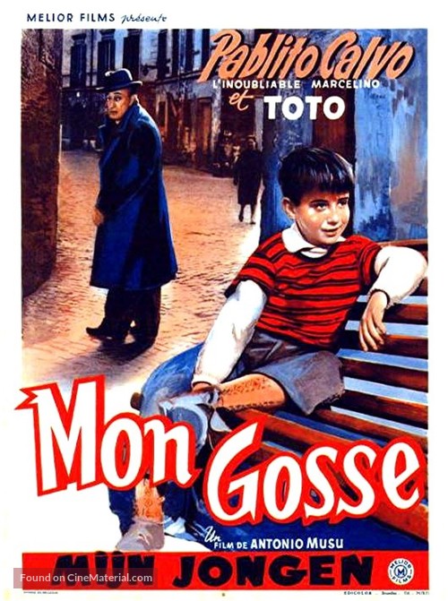 Tot&ograve; e Marcellino - Belgian Movie Poster