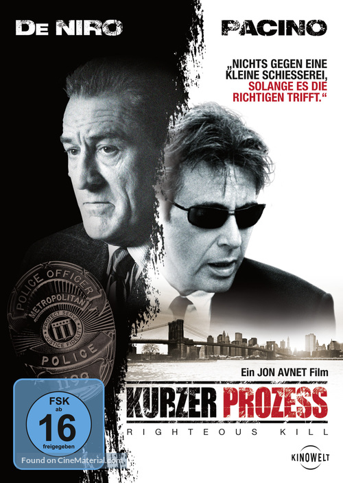 Righteous Kill - German Movie Cover