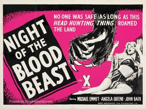 Night of the Blood Beast - British Movie Poster