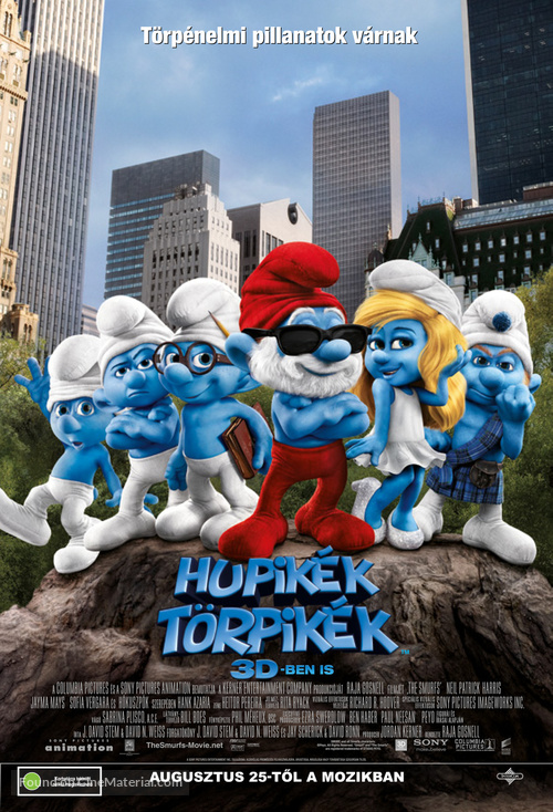 The Smurfs - Hungarian Movie Poster