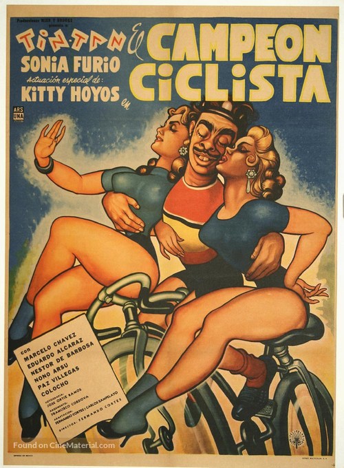 El campe&oacute;n ciclista - Mexican Movie Poster