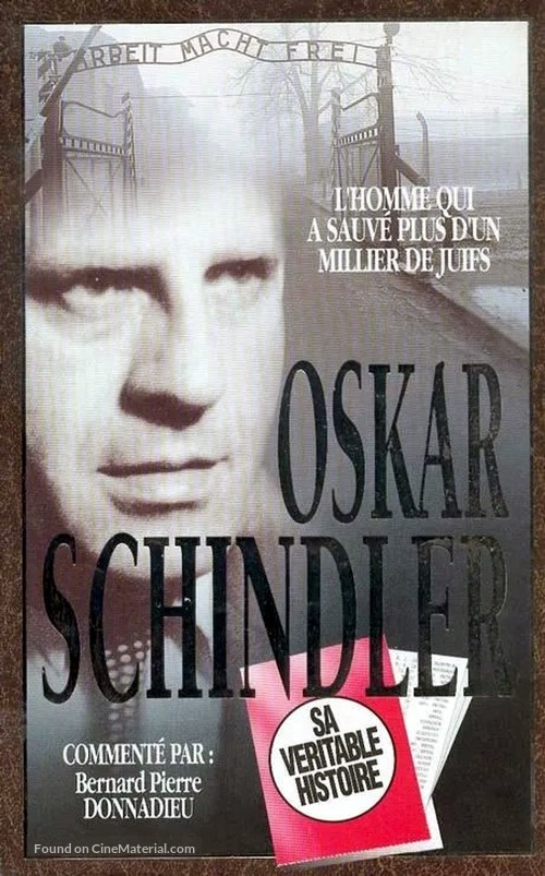 Schindler: The Documentary - French VHS movie cover