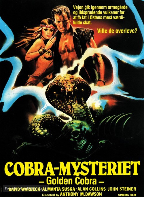 I cacciatori del cobra d&#039;oro - Danish Movie Poster