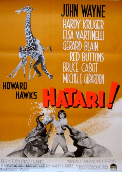 Hatari! - Swedish Movie Poster