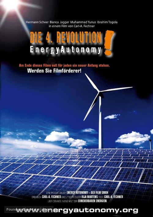 Die 4. Revolution - Energy Autonomy - German Movie Poster