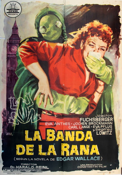 Der Frosch mit der Maske - Spanish Movie Poster