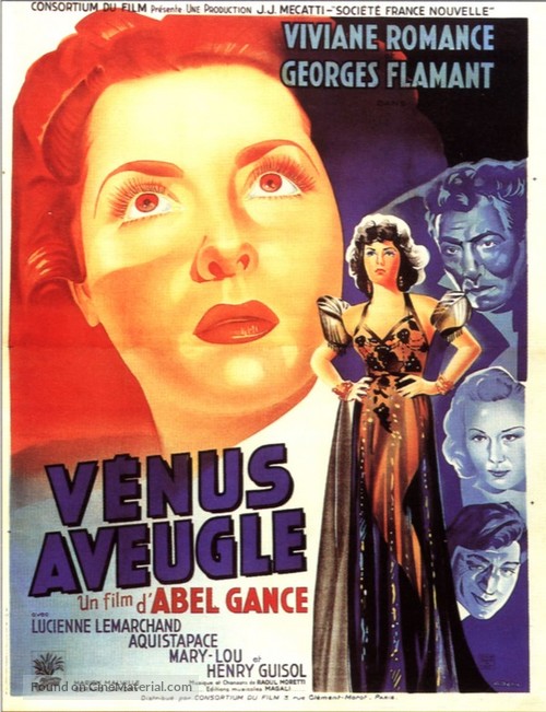 V&eacute;nus aveugle - French Movie Poster