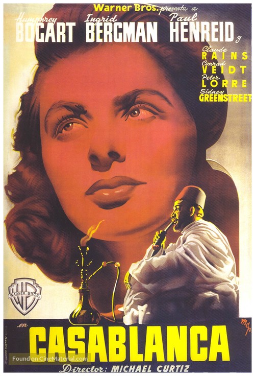 Casablanca - Spanish Movie Poster