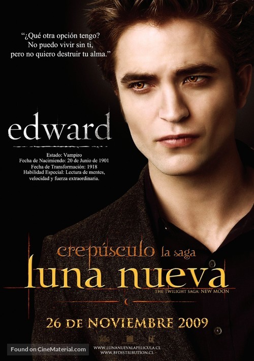 The Twilight Saga: New Moon - Chilean Movie Poster