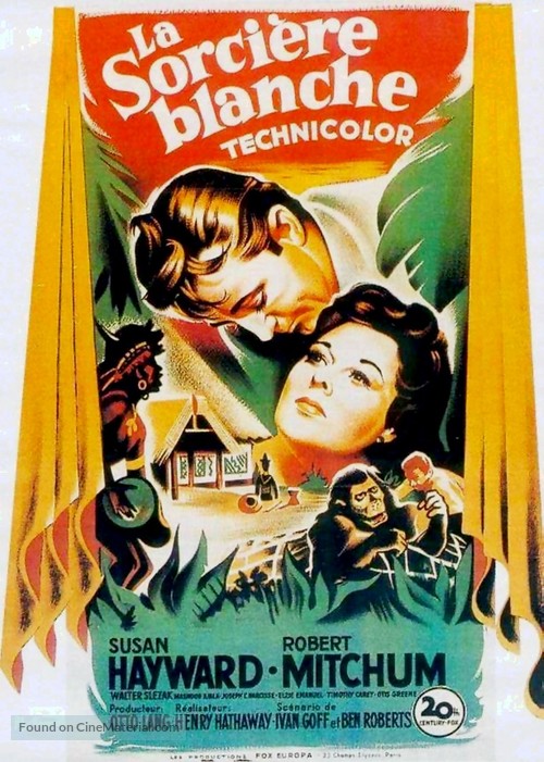 White Witch Doctor - French Movie Poster