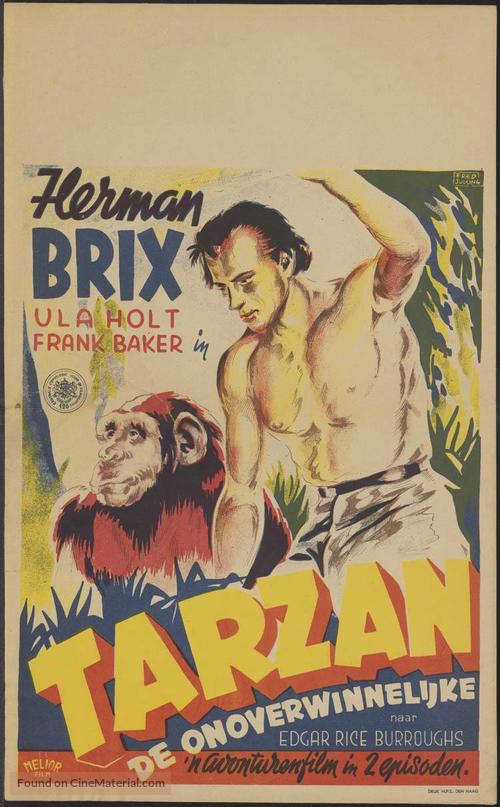 The New Adventures of Tarzan - Dutch Movie Poster