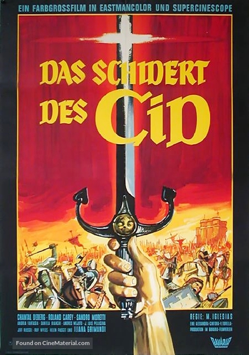 La spada del Cid - German Movie Poster