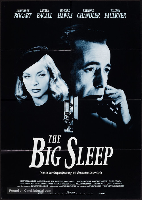 The Big Sleep - Swiss Re-release movie poster