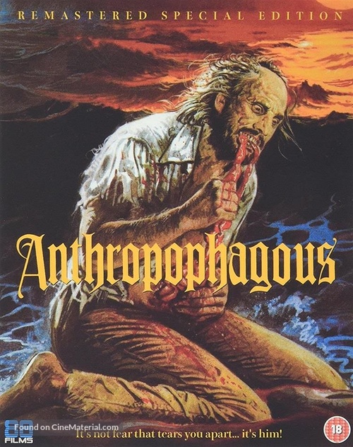 Antropophagus - British Blu-Ray movie cover