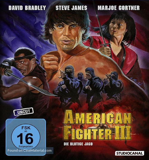 American Ninja 3: Blood Hunt - German Movie Cover