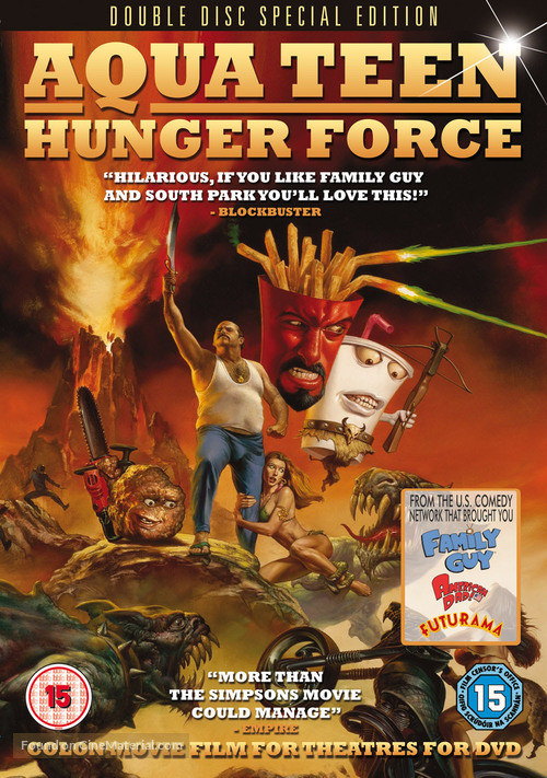 Aqua Teen Hunger Force Colon Movie Film for Theatres - British Movie Cover