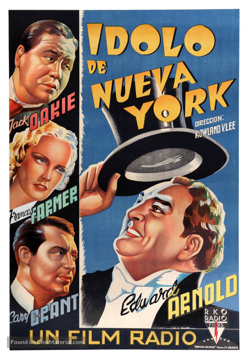 The Toast of New York - Spanish Movie Poster