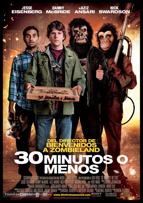 30 Minutes or Less - Spanish Movie Poster