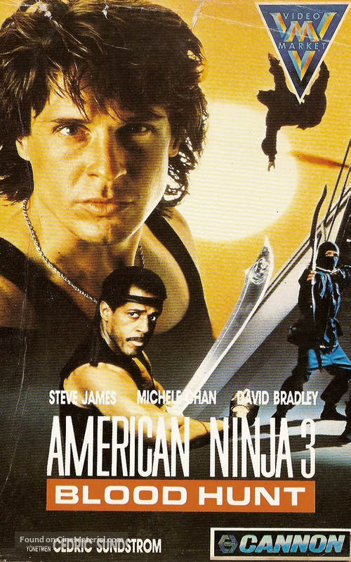 American Ninja 3: Blood Hunt - Turkish VHS movie cover