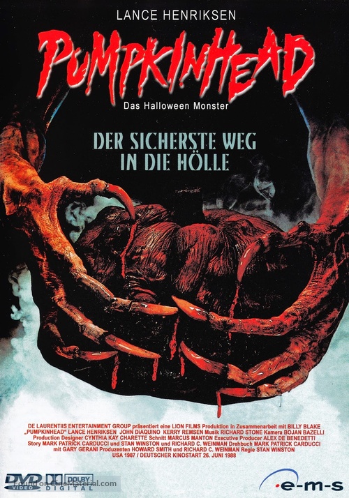 Pumpkinhead - German DVD movie cover