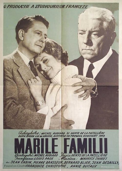 Les grandes familles - Romanian Movie Poster