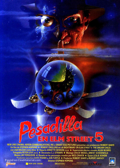A Nightmare on Elm Street: The Dream Child - Spanish Movie Poster